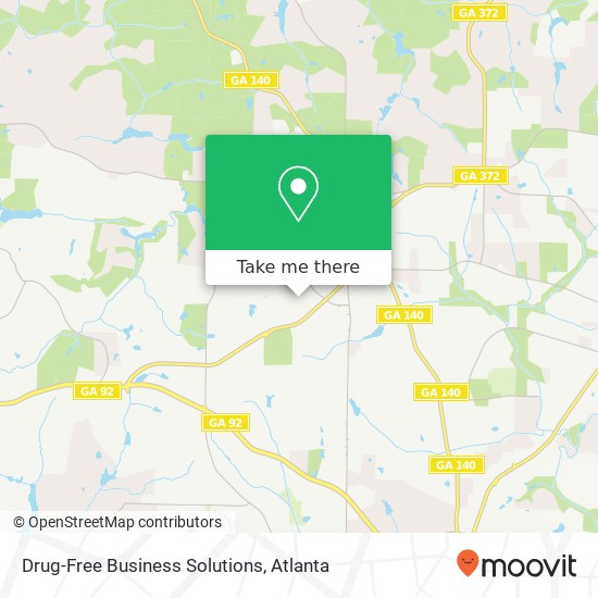 Drug-Free Business Solutions map
