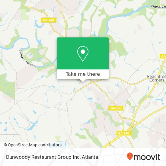 Dunwoody Restaurant Group Inc map