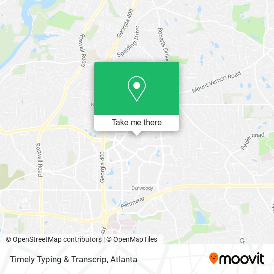 Timely Typing & Transcrip map