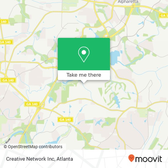 Mapa de Creative Network Inc