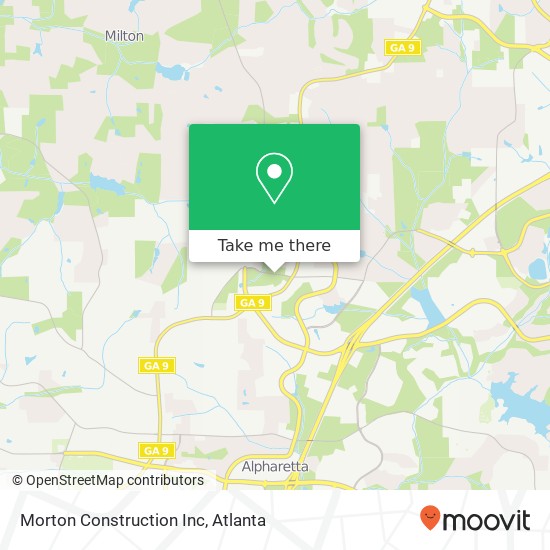 Mapa de Morton Construction Inc