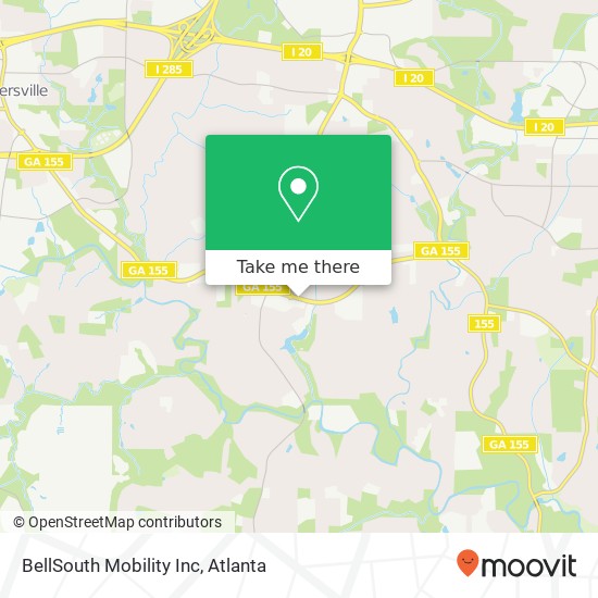 BellSouth Mobility Inc map