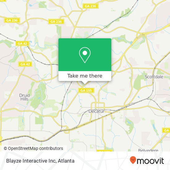 Mapa de Blayze Interactive Inc