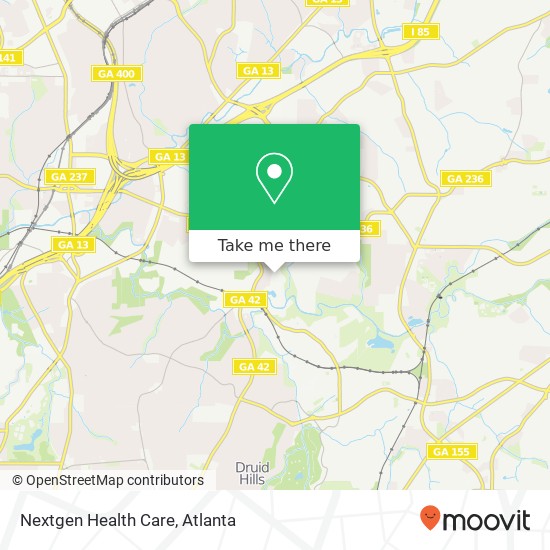 Mapa de Nextgen Health Care