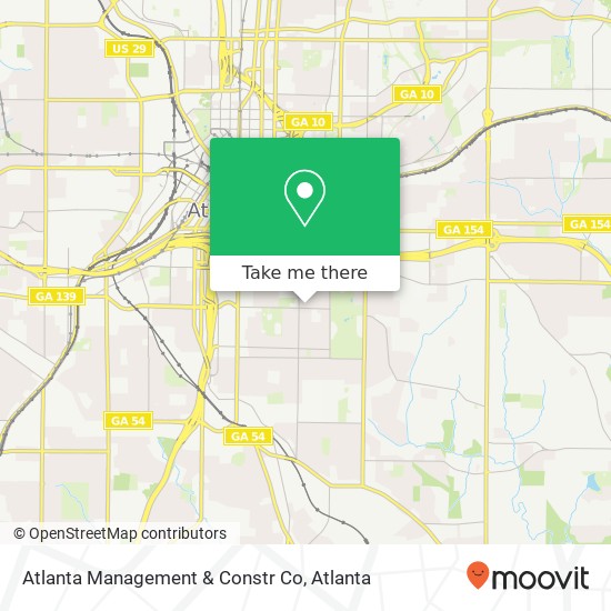 Mapa de Atlanta Management & Constr Co