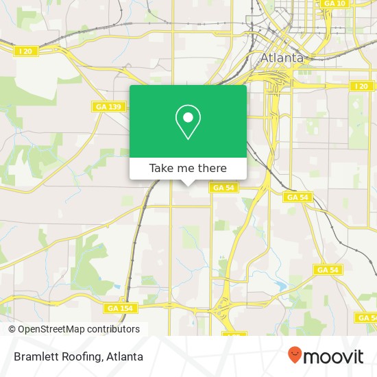 Bramlett Roofing map