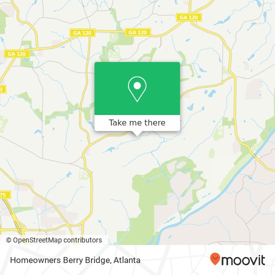 Homeowners Berry Bridge map