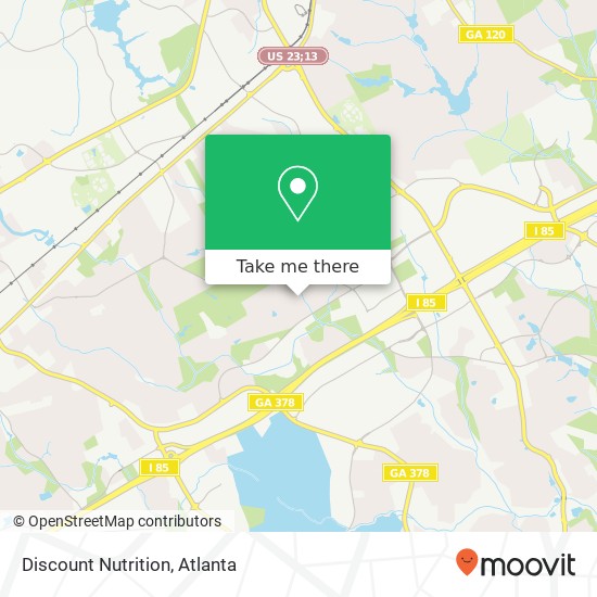 Mapa de Discount Nutrition