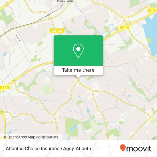 Mapa de Atlantas Choice Insurance Agcy