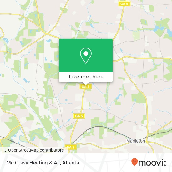 Mapa de Mc Cravy Heating & Air