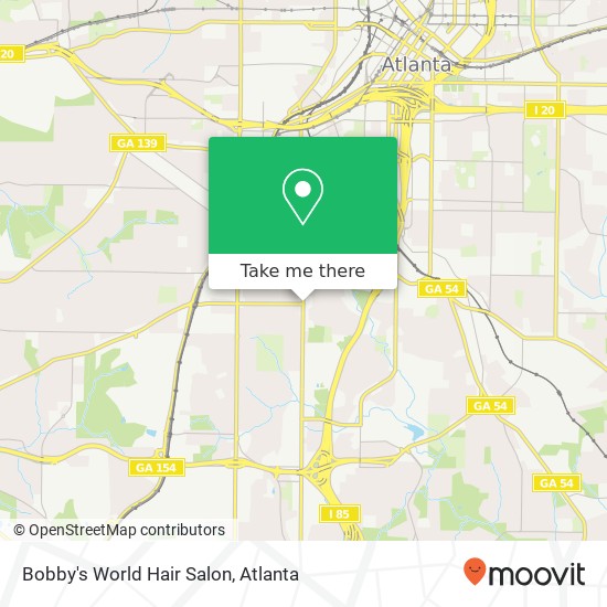 Mapa de Bobby's World Hair Salon