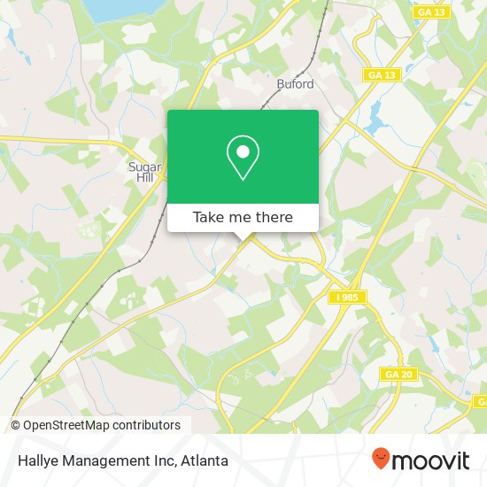 Hallye Management Inc map