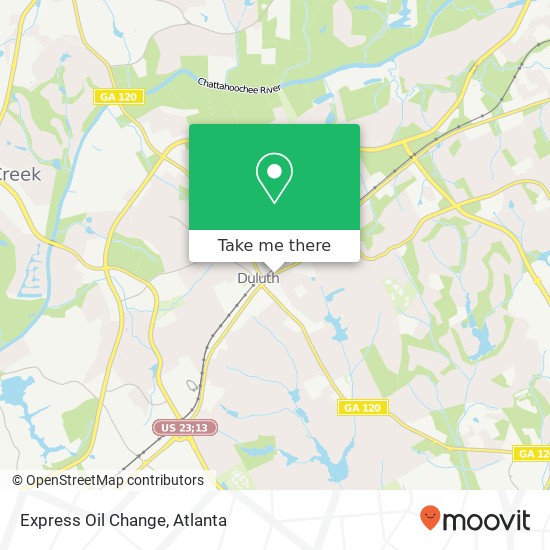 Express Oil Change map