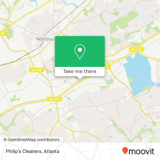 Philip's Cleaners map