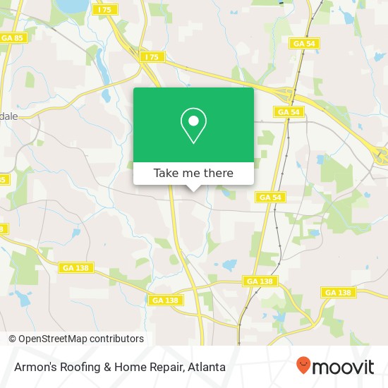 Armon's Roofing & Home Repair map