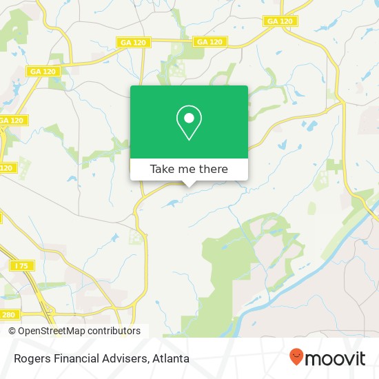 Mapa de Rogers Financial Advisers