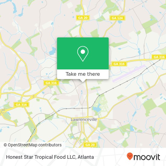 Honest Star Tropical Food LLC map