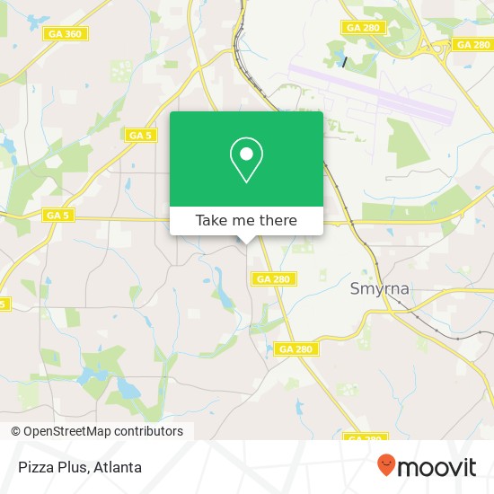 Mapa de Pizza Plus