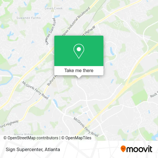 Mapa de Sign Supercenter