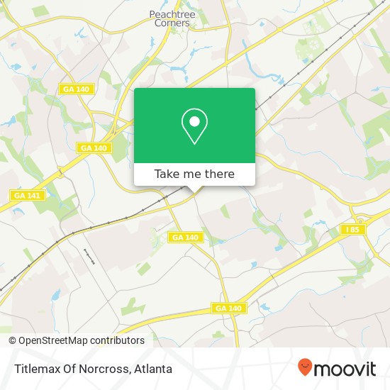 Titlemax Of Norcross map