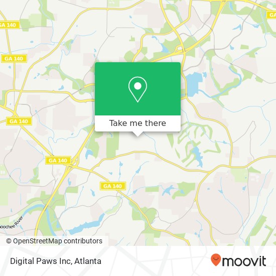 Mapa de Digital Paws Inc