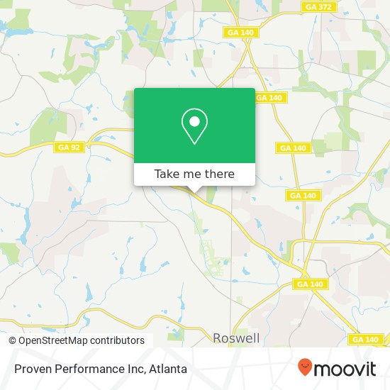 Mapa de Proven Performance Inc