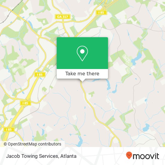 Jacob Towing Services map