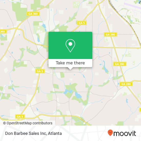 Mapa de Don Barbee Sales Inc