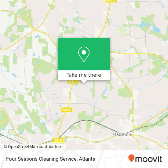 Mapa de Four Seasons Cleaning Service