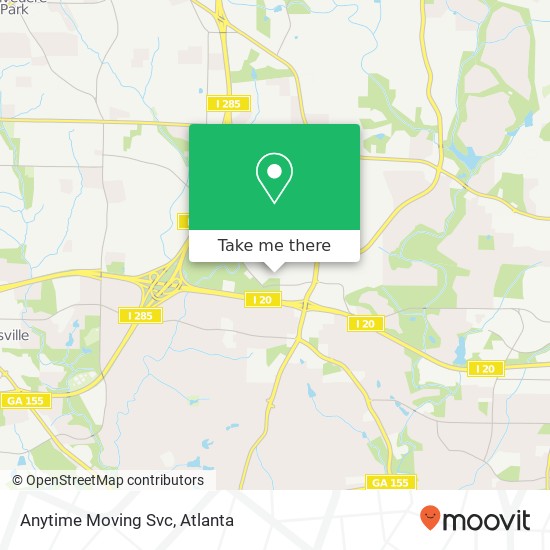 Mapa de Anytime Moving Svc