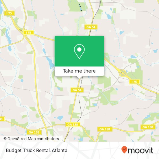 Mapa de Budget Truck Rental