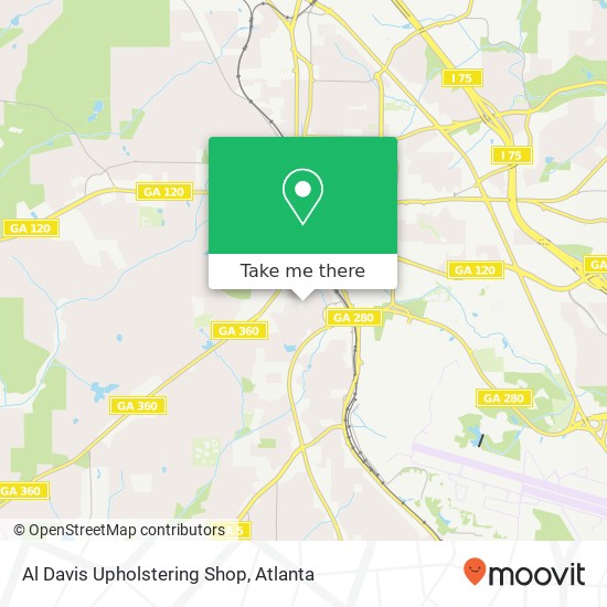 Al Davis Upholstering Shop map