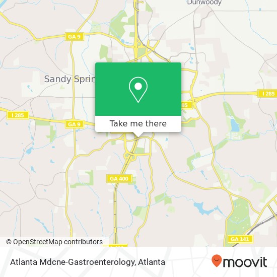 Atlanta Mdcne-Gastroenterology map