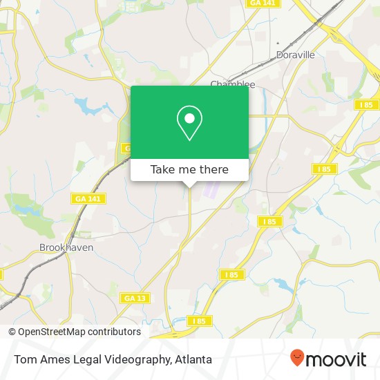 Mapa de Tom Ames Legal Videography