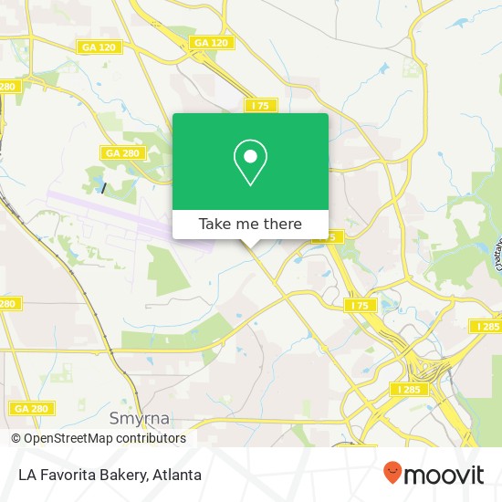 LA Favorita Bakery map