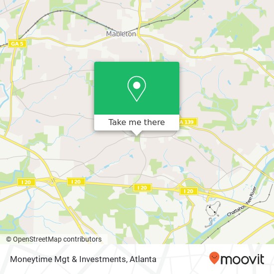 Moneytime Mgt & Investments map