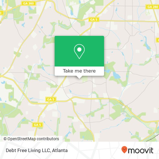 Debt Free Living LLC map