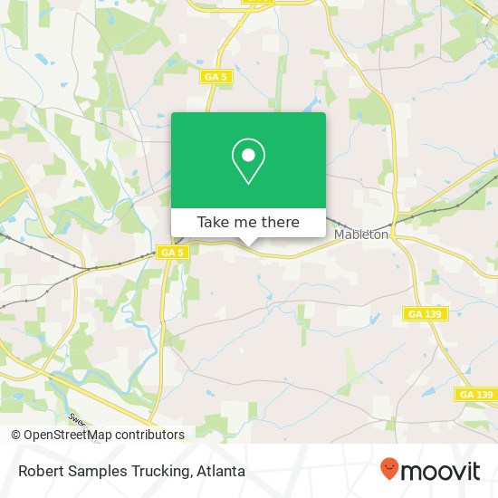 Mapa de Robert Samples Trucking