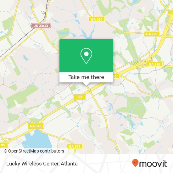 Mapa de Lucky Wireless Center