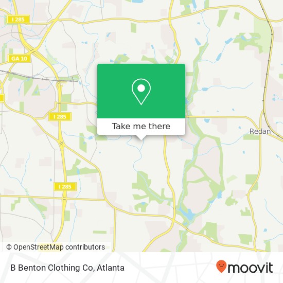 Mapa de B Benton Clothing Co