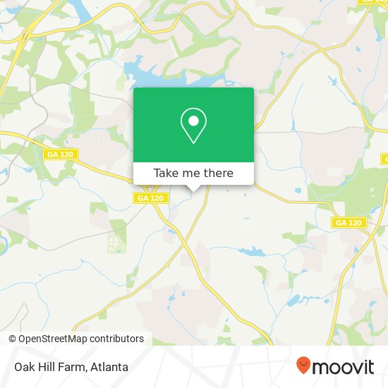 Oak Hill Farm map