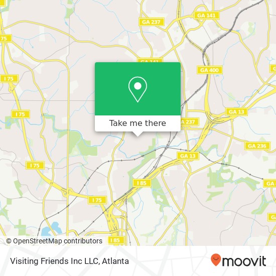 Visiting Friends Inc LLC map