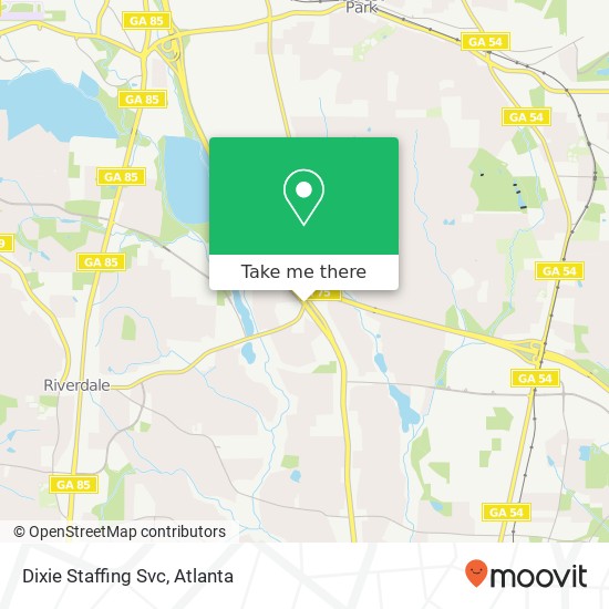 Dixie Staffing Svc map