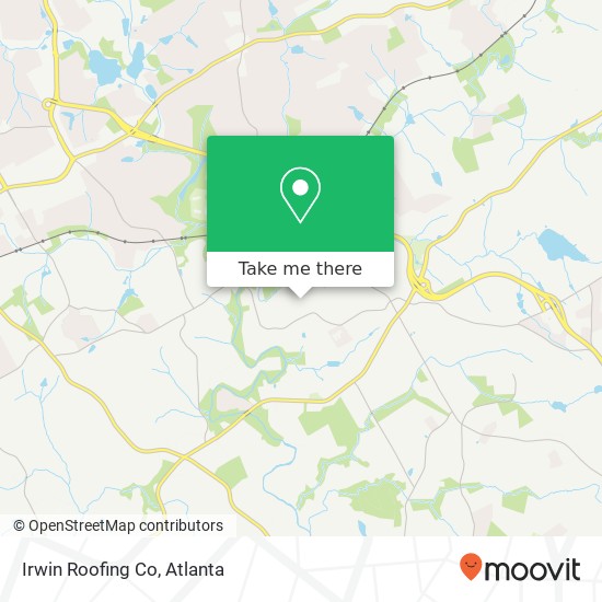 Irwin Roofing Co map