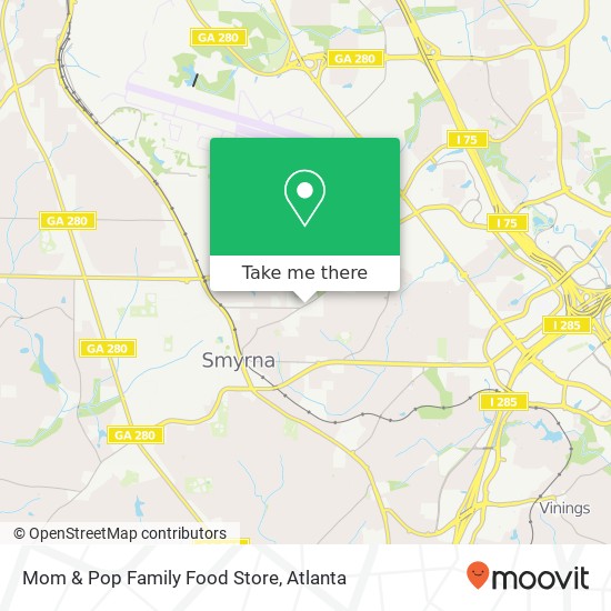 Mapa de Mom & Pop Family Food Store