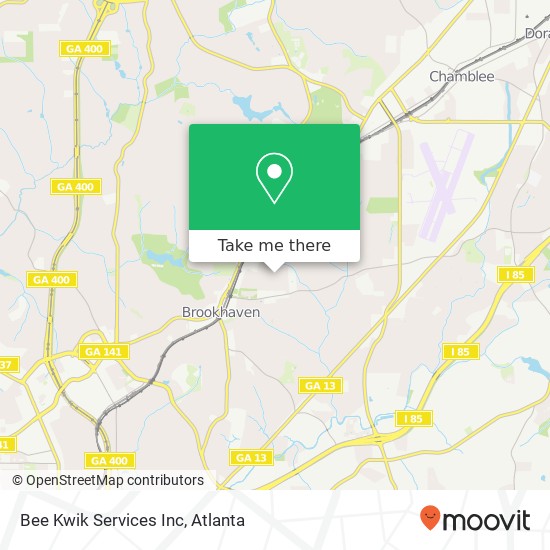 Bee Kwik Services Inc map