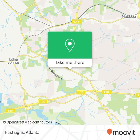 Fastsigns map