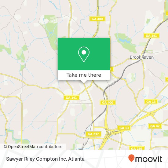 Mapa de Sawyer Riley Compton Inc