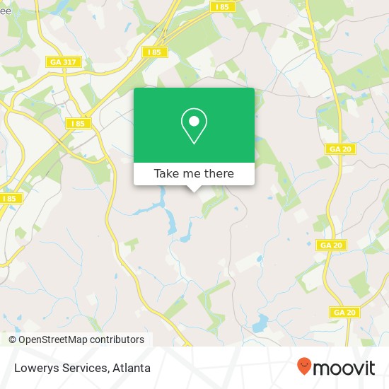 Mapa de Lowerys Services