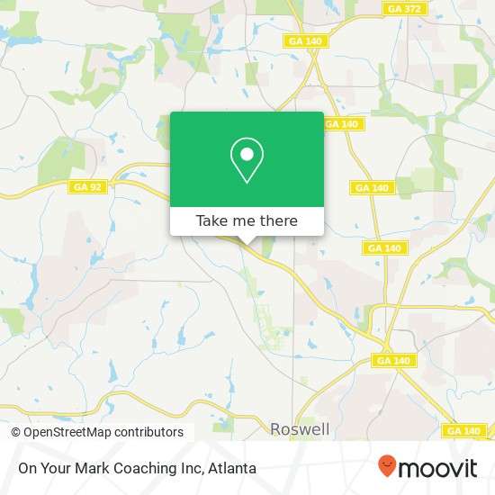 On Your Mark Coaching Inc map